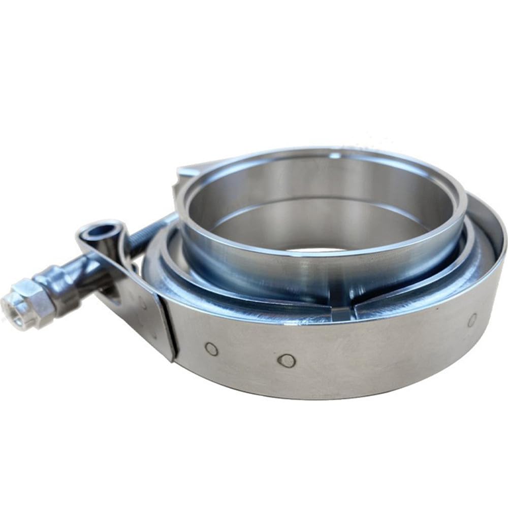 Zacisk w kształcie litery V | Zestaw zacisków ze stali nierdzewnej 304 V z kołnierzami męskimi i żeńskimi 1,5–6 cali (4 cale–102 mm)(4.5inch 114mm)