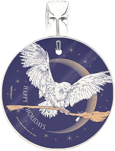 Miniatura 5 de Harry Potter Hedwig Nimbus 2000 3.5 pulgadas Starfire Prints Arte en vidrio Arte de vidrio circular Ideal para regalar y coleccionar