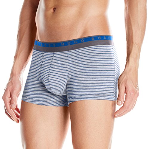 BOSS Hugo Men's Striped Cotton Stretch Boxer Brief