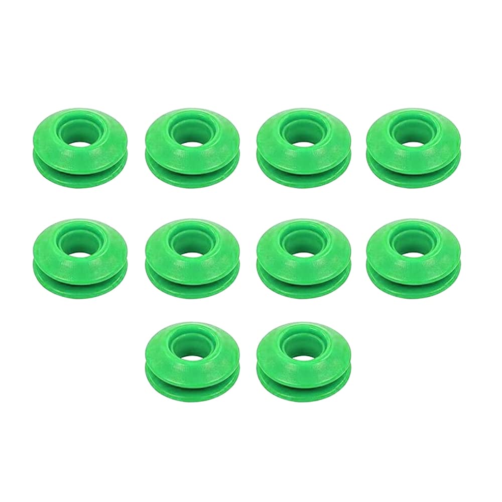 10 x Green Plastic Snap Eyelets Grommets Self Sealing Groundsheet Tarpaulin Awning Cover