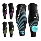 Diasports Waden-Kompressionsstrümpfe SLEEVERS (Schwarz-Blau M)