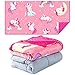 Sweetzer & Orange Weighted Blanket for Kids 5lbs Heavy Blanket, Best for 42-63lb Children - Warming and Cooling Weighted Comforter with Minky Cover (5lb, Yawning Unicorns)
