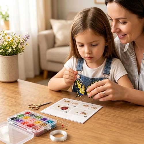 Juego de manualidades 3D con perlas de animales para proyectos creativos DIY 2