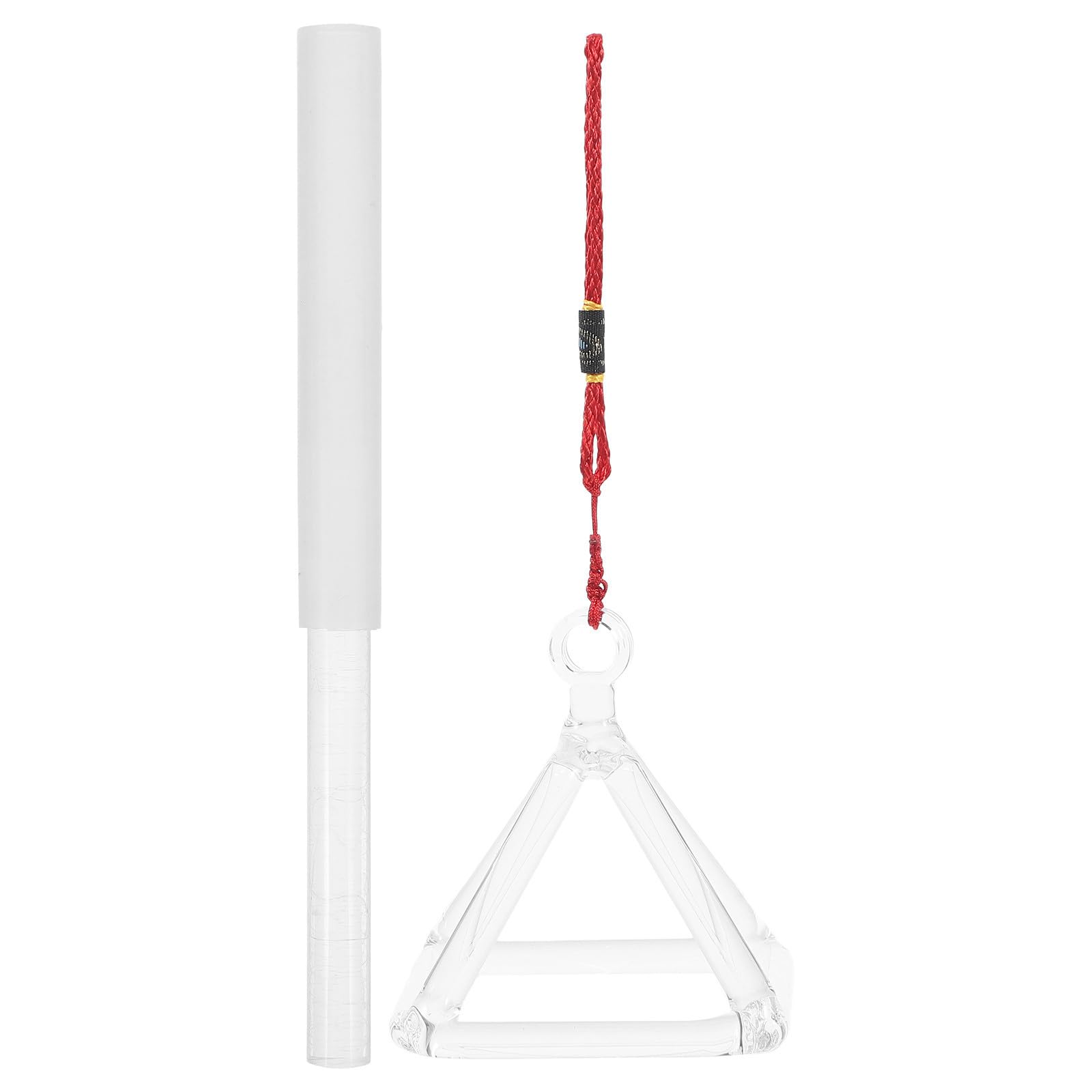 Set di Piramide di Quarzo per Terapia del Suono Martelletto, Decorazione a Forma di Piramide Bianco, Strumento per Meditazione e Guarigione Stili multipli