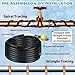 Kingdder 6FT - 48FT Heat Tape for Water Pipes Thermostat Self Regulating Heating Cable with Power Indicator Plug Built-in, Heavy Duty Heating Cable for Pipe Freeze Protection, 120V 8W/ft(1 Pcs,48 Ft)