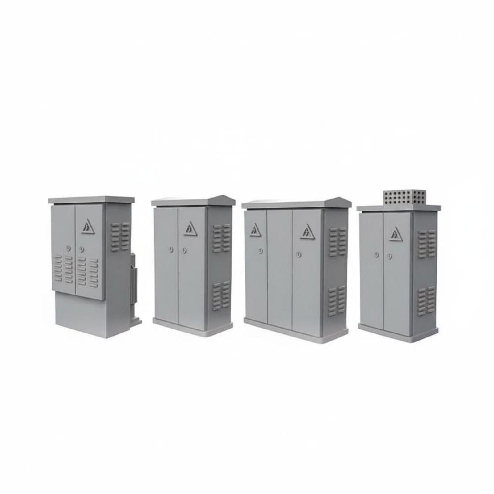 CALANDIS 4 Pieces Power Box Unpainted Electrical Box Model Disassembled Electrical Cabinet 1-35-picture-25
