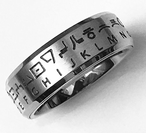 Retroworks Star Wars Huttese Translator Ring Silver Size 10