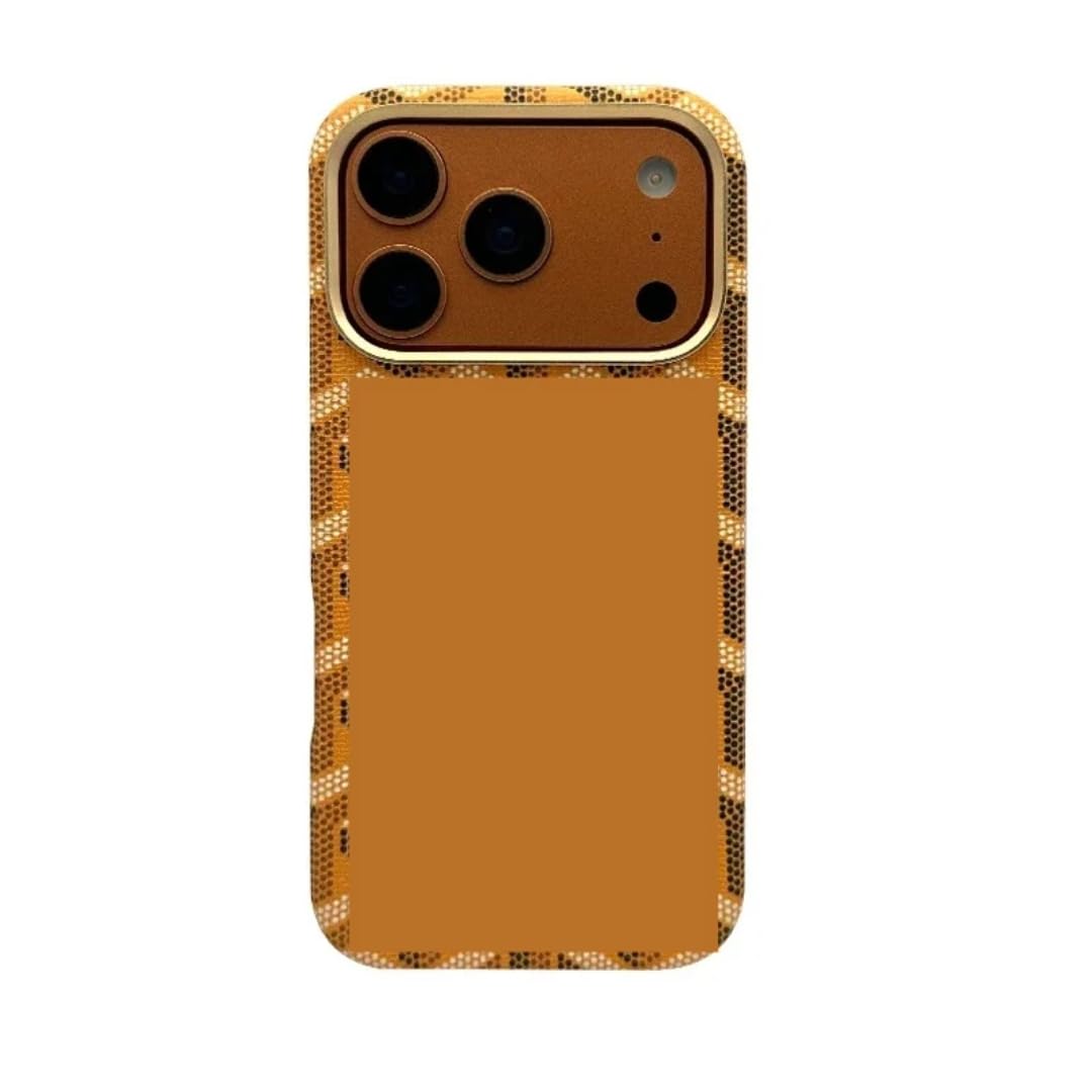 Étui en Cuir PC à Motif Graffiti Tendance pour iPhone 15, avec Protection Antichoc (pour iPhone 15/Orange)