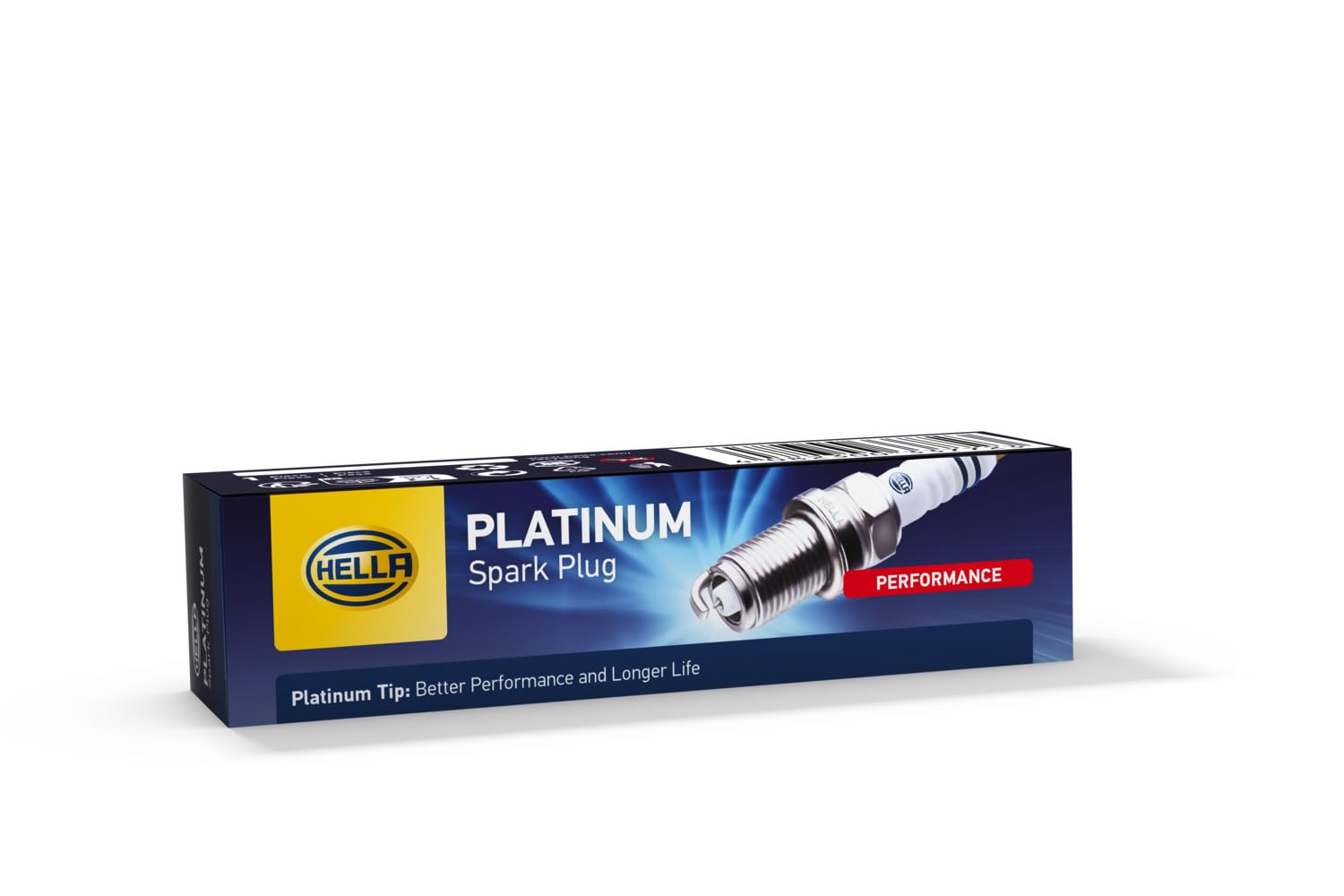HELLA 8EH 188 705-081 Bujía de encendido - Platinum PMJ8RC4-10 - Ancho llave: 16 - Long. rosca: 26.5mm - Dist. electr.: 1.0mm (Paquete de 4)