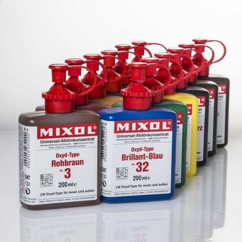 Mixol G-12 Oxid Set Matt Milchfarbe Steinfarbe Flasche