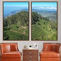 2 Piece Framed Canvas Wall Art Greenlands Canvas Prints Home Artwork Decoration for Living Room,Bedroom - 16
