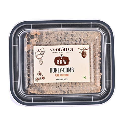 Image of VANTATTVA-NATURE'S GOODNESS... Raw Honeycomb -4 inch by 3 inch block |Pure Natural |
