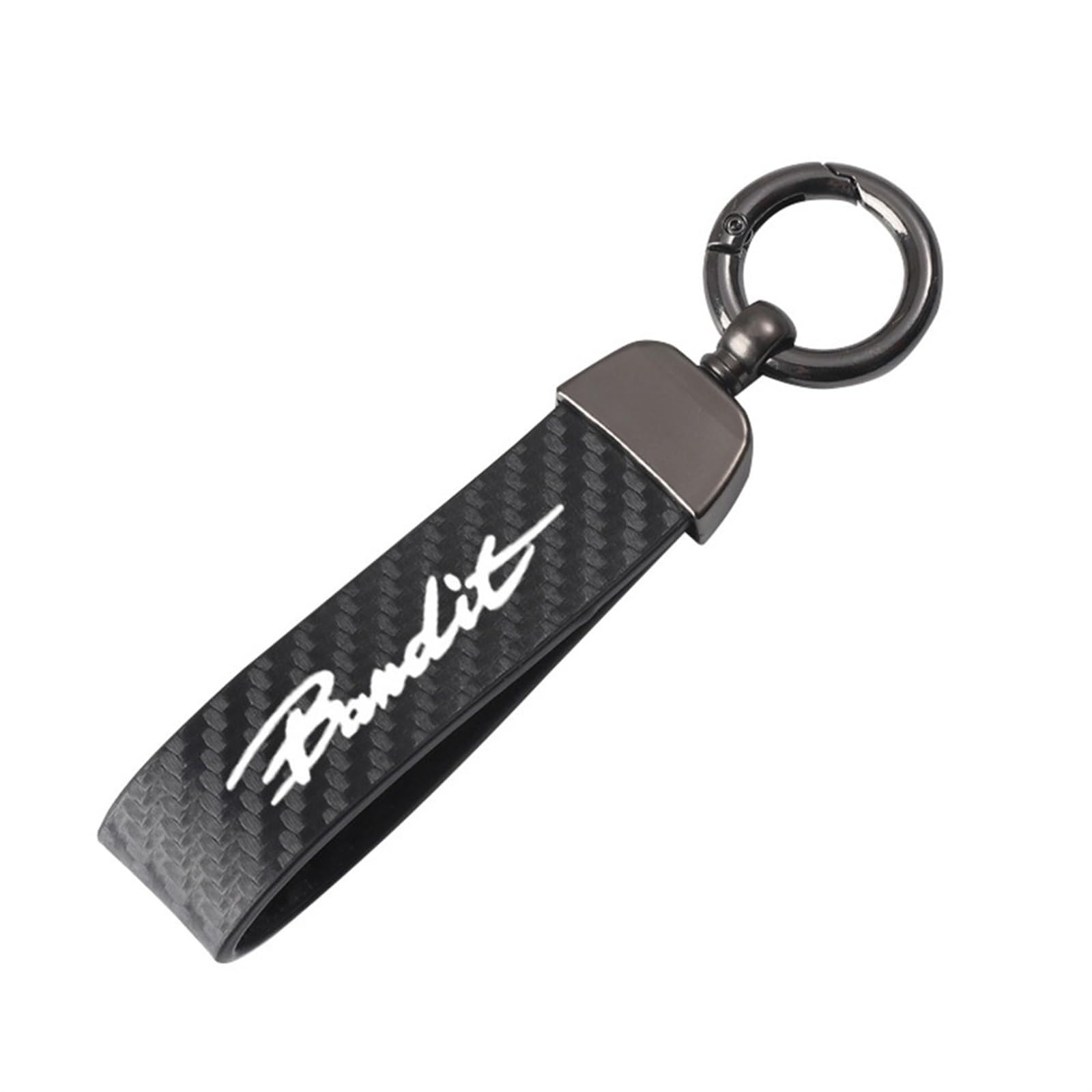 KongFumoto Carbon Fiber Motorcycle Keychain Key Ring For Suzuki Bandit Bandit1200 GSF 250 400 600 650 750 1200 1250 Motorbike Key Rings