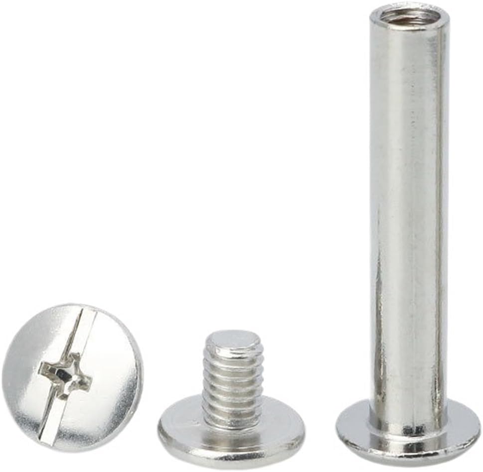 bookbinding screws, Steel M5 Spacer Screws Multicolor 5-100mm Pack Of 105x70mm(Golden,(5pcs)5x75mm)