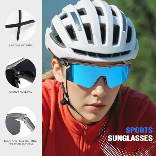 KALIYADI Polarized-Sunglasses-Men Mens-Sunglasses Sports Sun-Glasses: UV400 Protection for Fishing Golf Running2