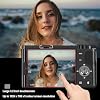 5K Digital Camera for Photography, 72MP 12X Optical Zoom Autofocus Vlogging Camera with Flip Touchscreen, Compact Camera for Travel