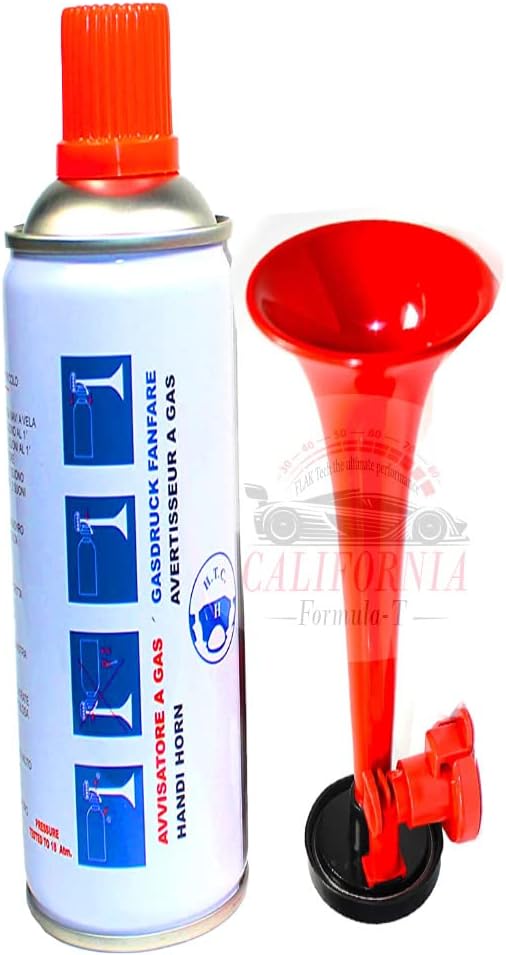 Loud Portable Air Horn Handheld Gas Horn for Sports, Parties, Outdoor Fun, Boating, Camping Crowd Signals Compact Noise Maker for Big Celebrations Super Blast Gas Horn Blister (Big 300ml)