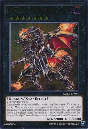 Yu-Gi-Oh.Ojos Rojos Flare metal Dragon (core-en054)Choque de rebelionesUnlimited EditionULTIMATE Rare