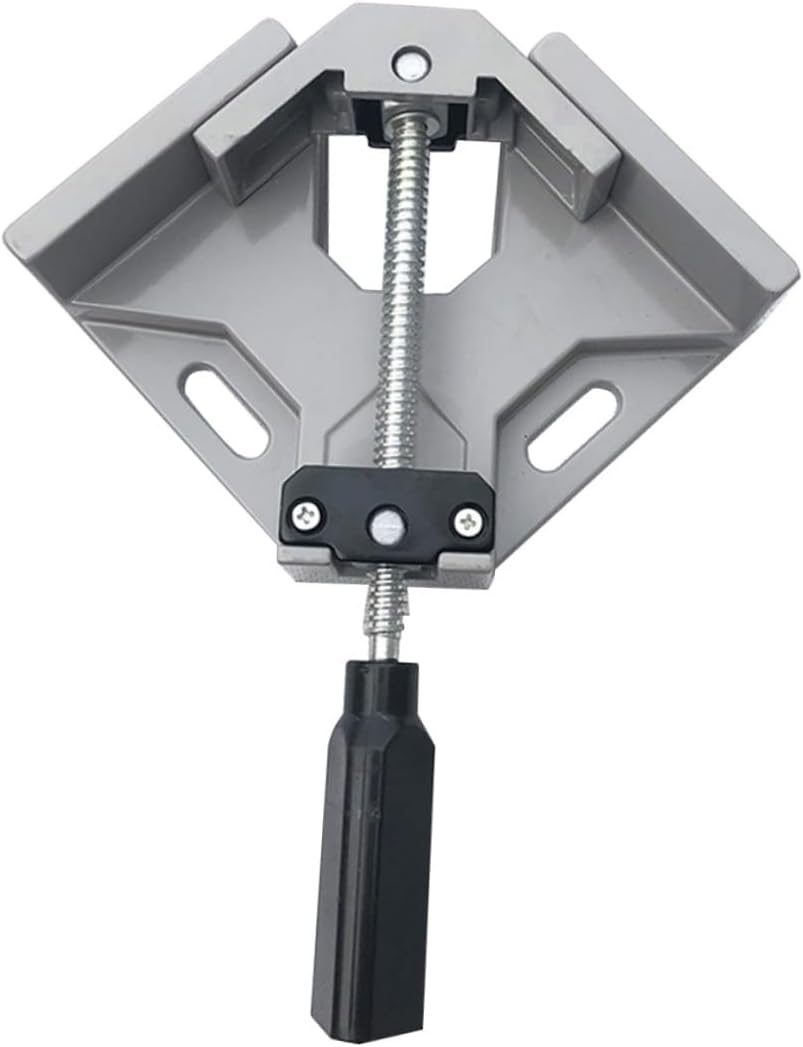 Adjustable Head Rotating Spindle Screw Right Angle Clamp 90 Degree Wood Angle Clamp for Framing