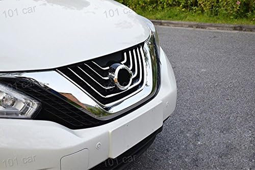 KAITIAN 1pcs ABS Chrome Car Front Center Grill Grille Cover Trim Molding Trim Molding Strip Decorative Emblems for Nissan Murano 2015 2016 2017 2018