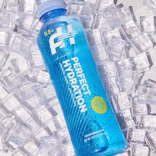 Perfect Hydration 9.5+ pH Alkaline Drinking Water, 20-Ounce Bottle, Case of 24