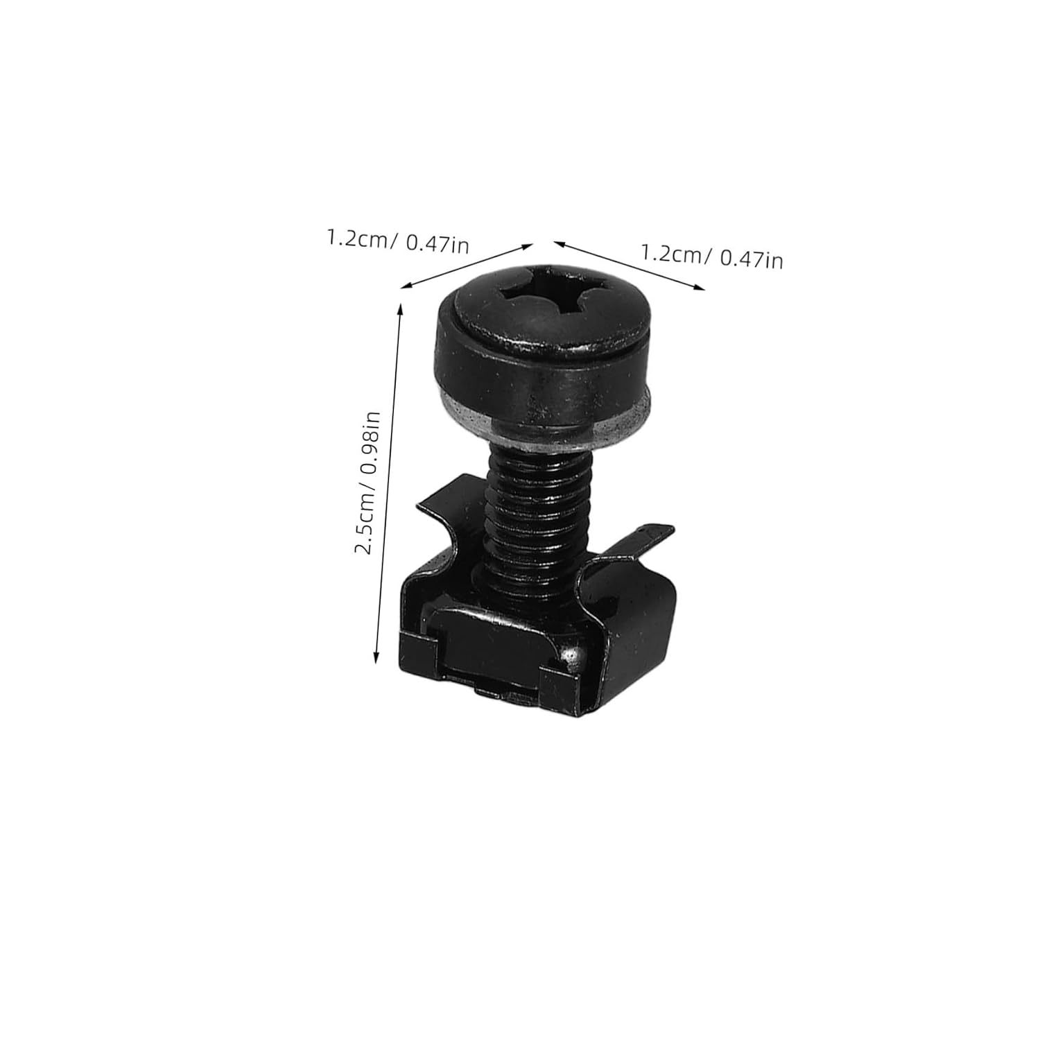 50sets Multi-Function Rack Mount Screws Nuts for Computer Servers Studs for Mounting Cabinets