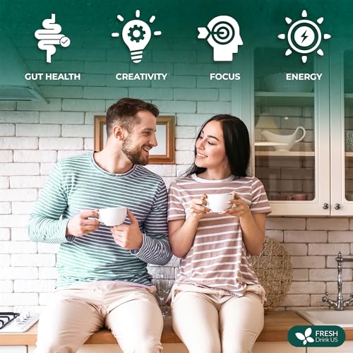 Image of FreshDrinkUS, Lymphatic Drainage Tea | 30 Tea Bags | Herbal Tea Bags with Ginger, Dandelion Root, Burdock Root, Mullein, Calendula, Lemongrass, Rose, Licorice & Tulsi - Caffeine-Free Herbal Blend