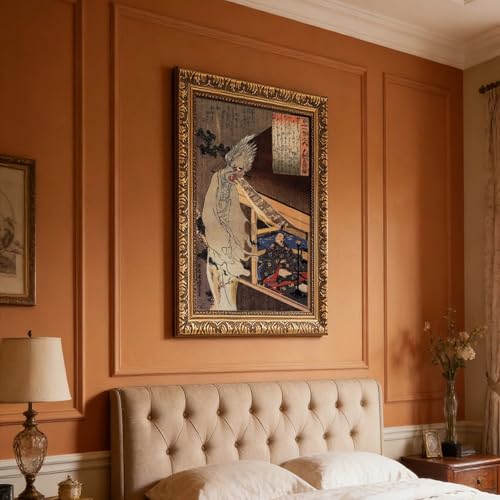 Impression sur toile Kuniyoshi premium avec cadre suspendu - 7