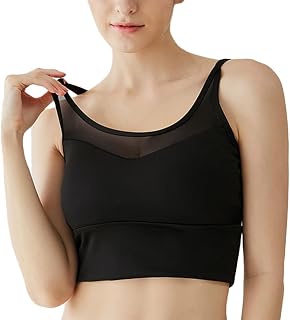 Atractive Women Bra Sport, Bustiers Top Fitness, Yoga Bralette Bralette, Underwire, Padded, Crossback Support for Running Gym Jogging Bra