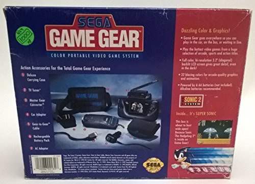 Sega Game Gear Console With Sonic 2 Game Included #TOP1