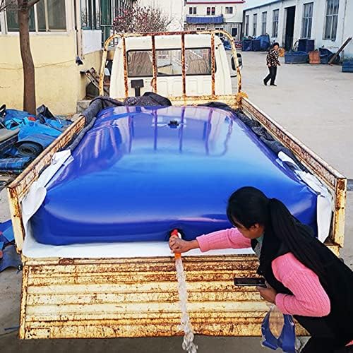 Portable Water Storage Bladder Tank - Large 30-400 Gallon Foldable Reservoir for Farm, Emergency Use, Drought-Resistant, Soft Water Container (0.8x0.43x0.34m/110L)