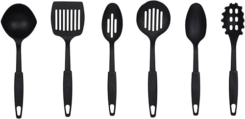 Miniatura 3 de Juego de utensilios de cocina de nailon, 6 piezas, resistentes al calor y antiadherentes, sin BPA, aptos para lavavajillas, accesorios de cocina,