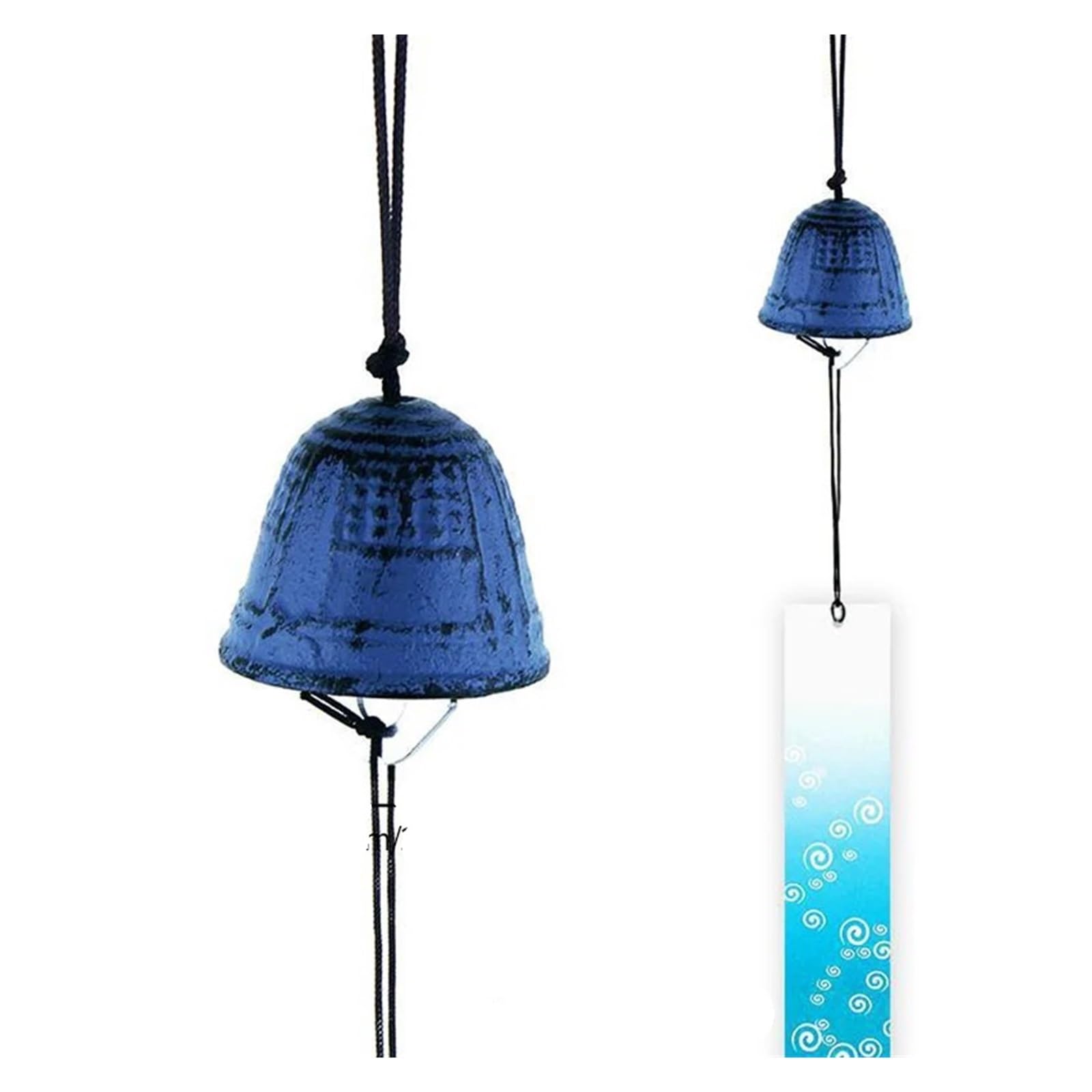 Rtbvghjik Color-11 Wind Chimes Cast Iron Feng Shui Bells Hanging Pendant Indoor Outdoor Temple Home Garden Decoration For Patio, Balcony & Yard Decoration