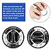 AMI PARTS Electric Range Burner Knob Kit KN002 RKE Universal Electric Range Oven Knob Handle Kit Compatible with Whirlpool Gas Stove Replace TJKN002&RK103.