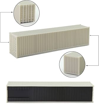 Amazon.com: Evemodel C8740JJ 9pcs HO Scale 1:87 Shipping Container