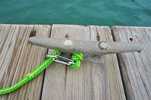 Premium PWC Dock Lines | 2-Pack Heavy Duty Braided Ropes, 3/4’’ x 7ft & 14ft Lengths, with 316 Stainless Steel Clip by Skog Å Kust - image 7