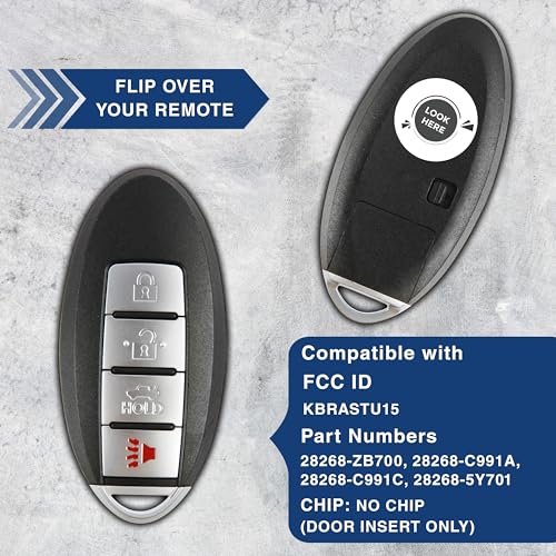 Télécommande 4btn pour Nissan résout problème de centralisation KBRASTU15