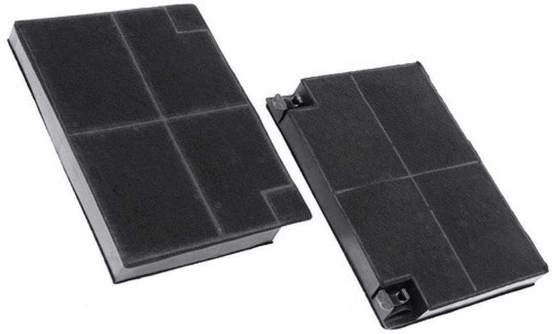 Filtri Carboni Attivi Per Cappa Faber Franke - 2 Pezzi 19.3x13.8cm - Compatibili Con Inca, Diva, Smart