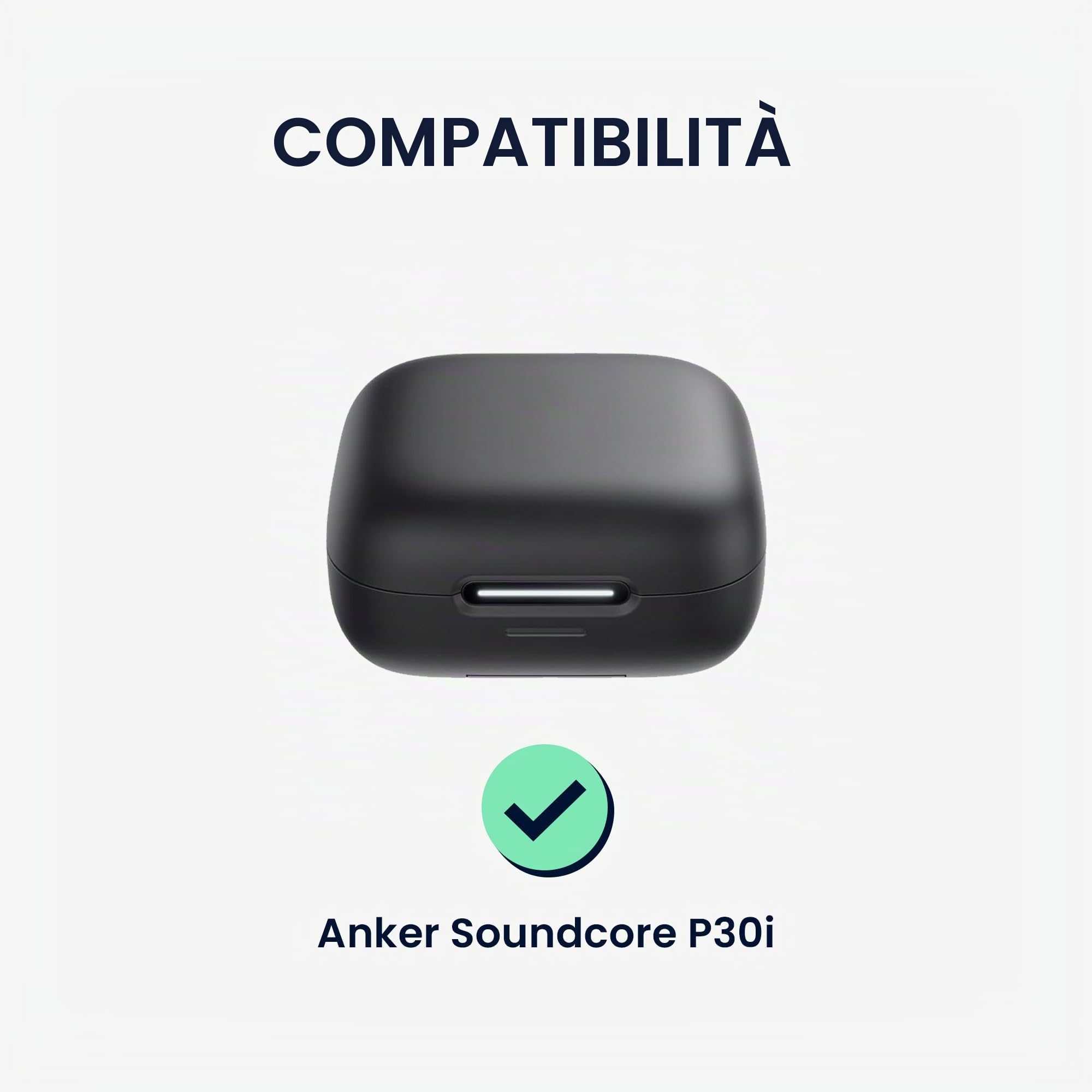Kwmobile Custodia In Silicone Per Caricatore JBL SENSE PRO – Cover Antishock Con Moschettone, Verde Scuro, Protezione Antigraffio - 2
