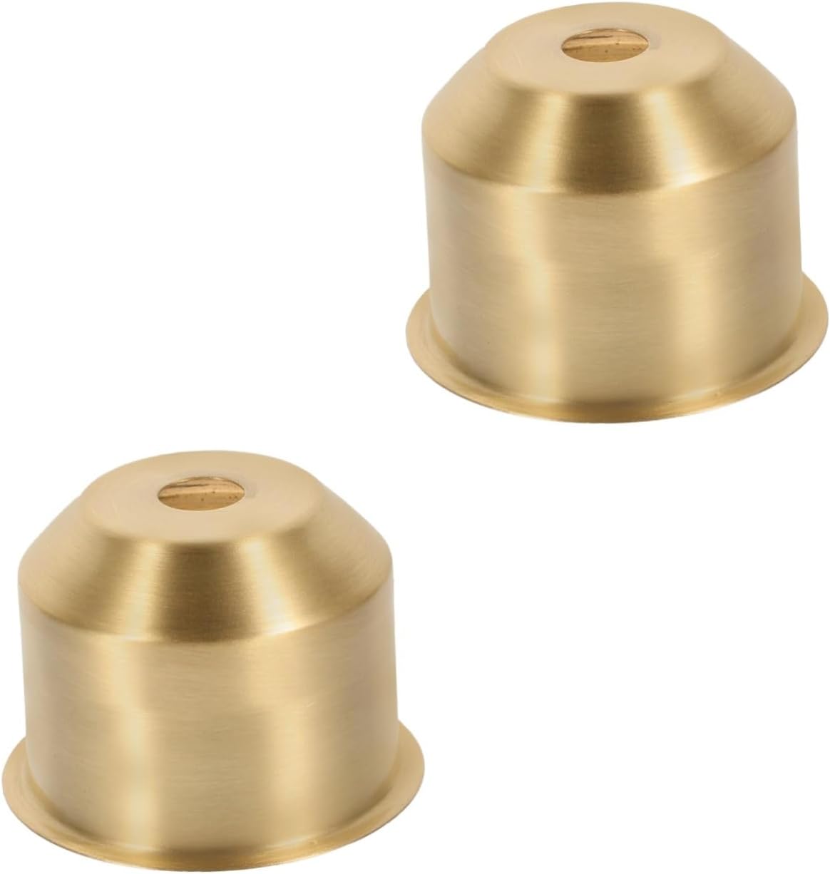 Unomor 2pcs E27 Lamp Bases Replacement Lamp Finial Metal Light Fixture Wall Ceiling Light Cups Lampshade Finial