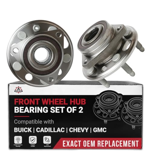 Image of Front Wheel Bearing and Hub Assembly Set of 2 - Compatible with Buick, Cadillac, Chevrolet & More - Allure, Lacrosse, Regal, CTS, XTS, Camaro - Rear Wheel Bearing - Replaces 513288, 513288AA, 951-301