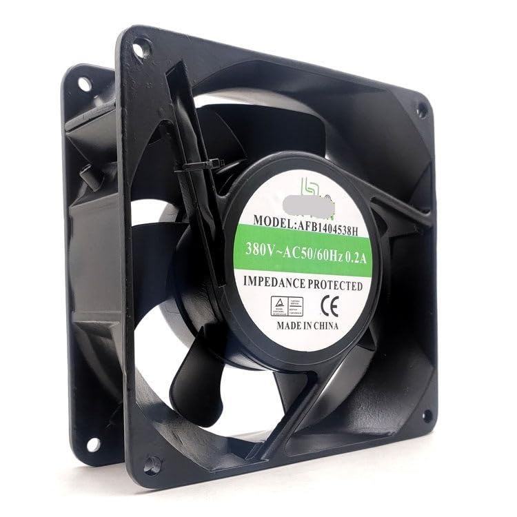 AFB1404538H 14045 AC380V 0.20A 35W Fan for Injection Molding Machines, 140x140x45mm, Ball Bearing