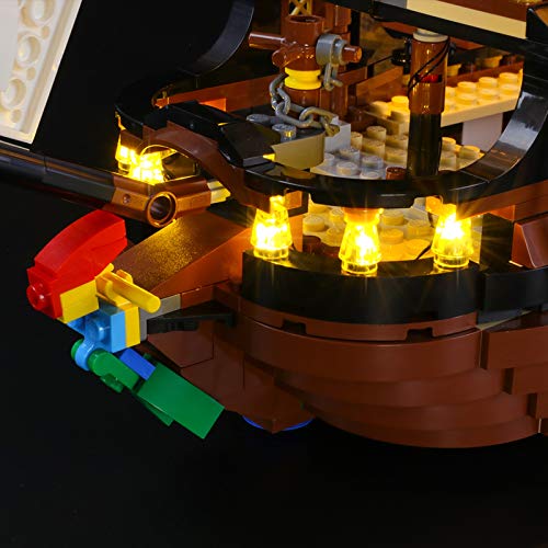 RTMX&kk USB-Schnittstelle Leuchten Kit Spielzeug Für Piratenschiff Bausteinen Modell, Led Beleuchtungsset Kompatibel Mit… – Bild 6