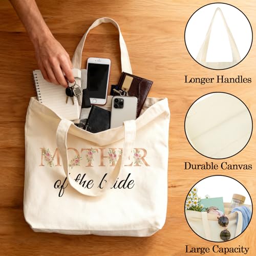 Bolso Tote de Lona para Día de Boda miniatura 5
