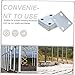 8Pcs Heavy Duty Steel Baseplates for Chain Link Fence Columns Weldable Steel with Corner Openings for Easy Installation Welding Accessory for Industrial