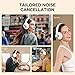 FIO MOTUS Noise Cancelling Headphones: Wireless Over Ear Bluetooth Headphones with 130H Playtime - Hi-Res Sound Custom EQ via App Deep Bass Comfort Fit Ear Cups for Travel Home Office