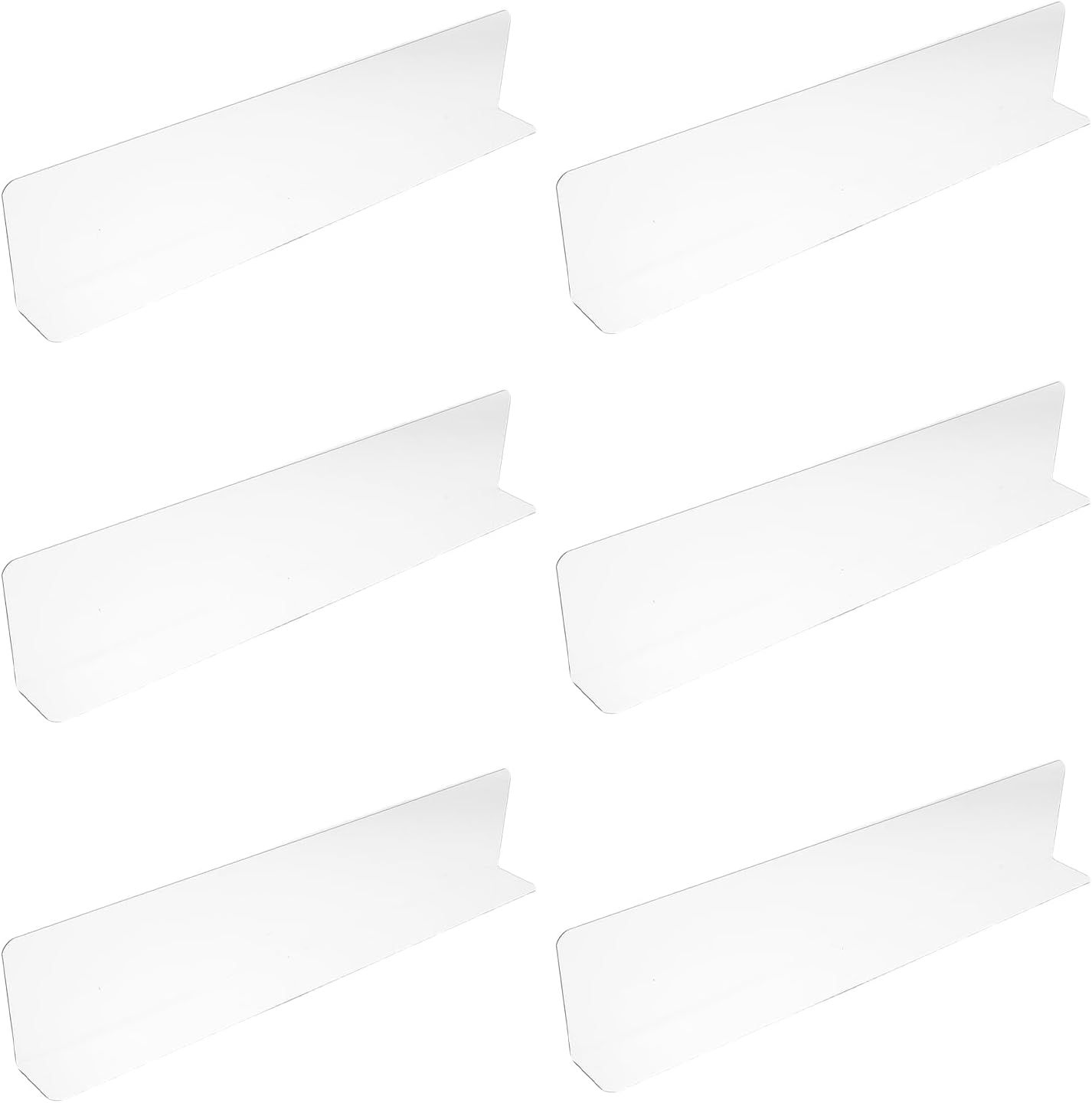6pcs Bathtub Corner Splash Guard Waterproof Shower Water Splash Protector 40cm X 4cm X 8cm for Home and Rv Bath Use