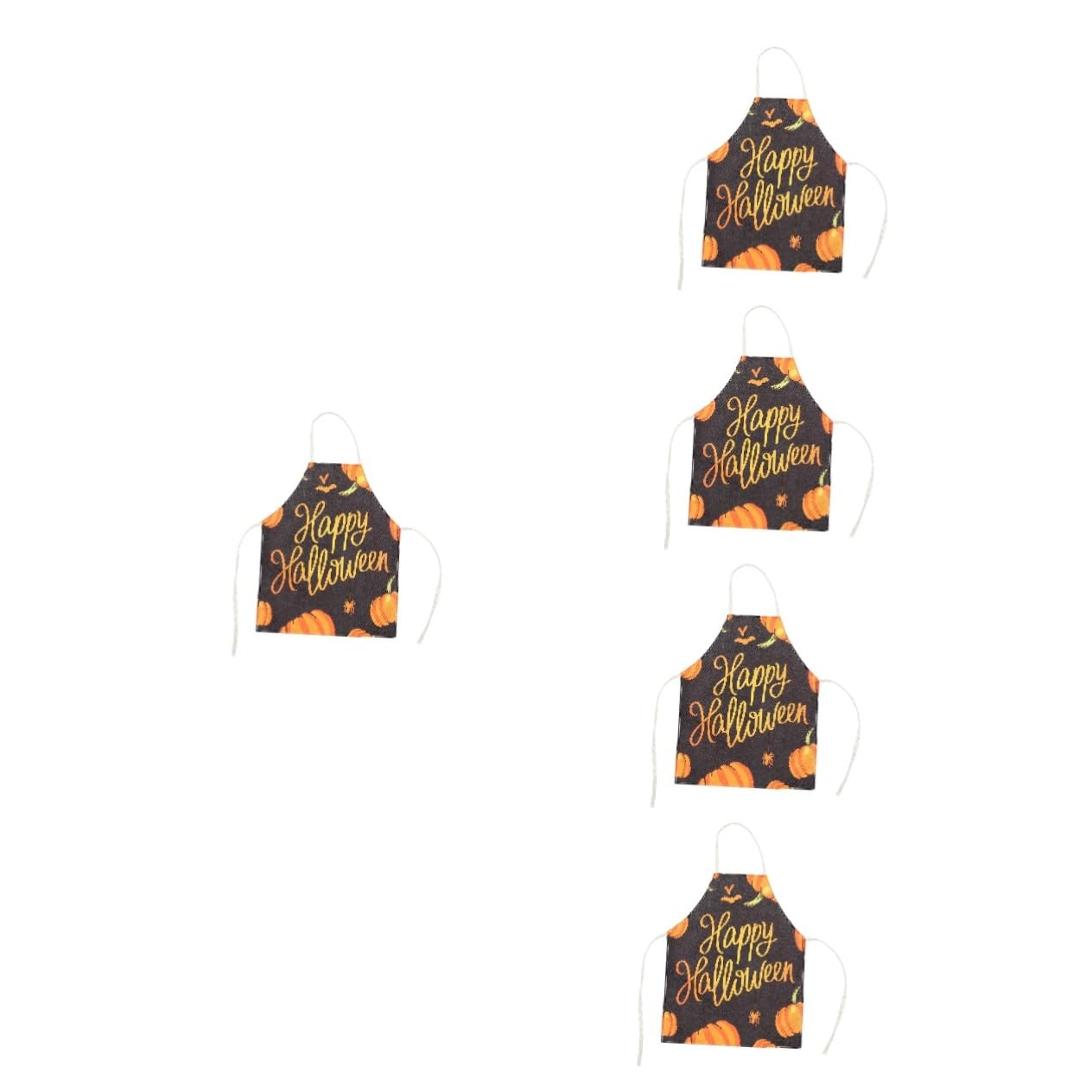 Ciieeo 5 Piezas delantal de halloween delantal de carnicero de de bistró halloween barbacoa doméstico para cocinar poliéster