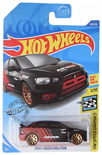 Hot Wheels 2008 Lancer Evolution a escala 1:64 miniatura 1