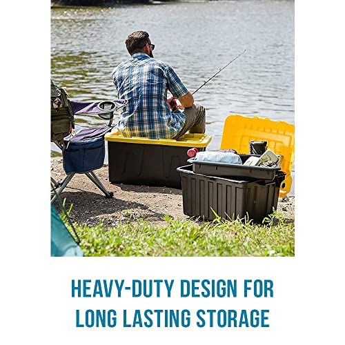 Homz 15 Gallon Storage Tough Tote, Camo Green, 2 Pack #TOP7